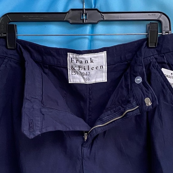 Frank & Eileen WATERFORD Walking Short ITALIAN PERFORMANCE LINEN size: 10 Navy - Picture 7 of 16